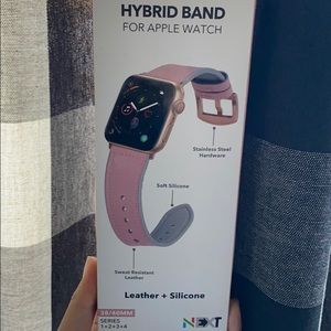 Hybrid Leather & Silicone Band for Apple Watch